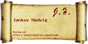 Jankov Hedvig névjegykártya